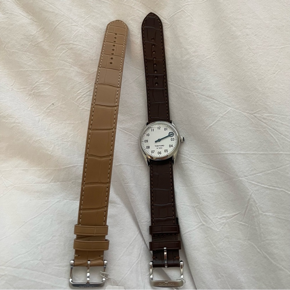 TOM FORD 002 WATCH 34mm / 2 Straps